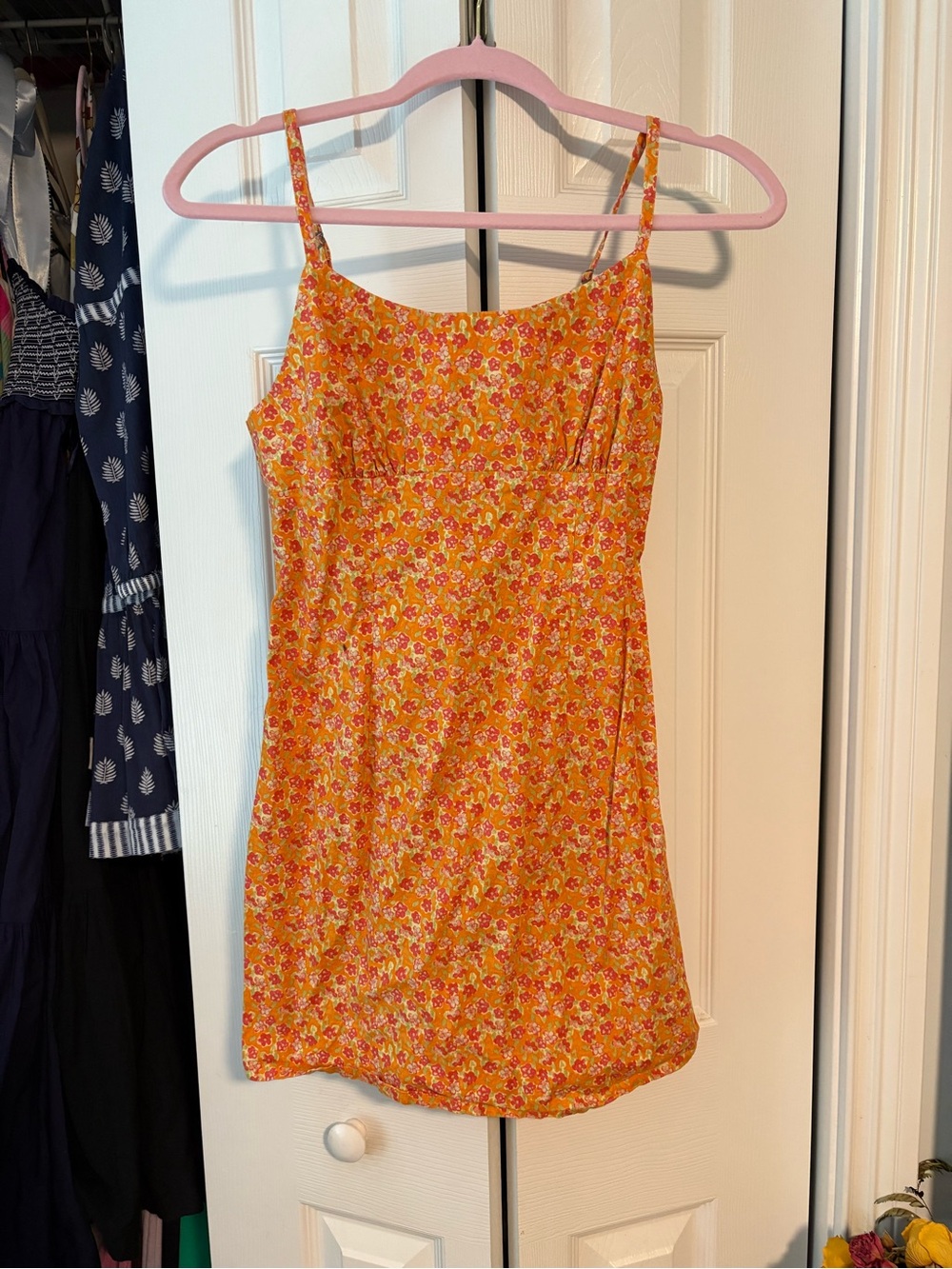wild fable Yellow Floral Spaghetti-Strap Cami Top